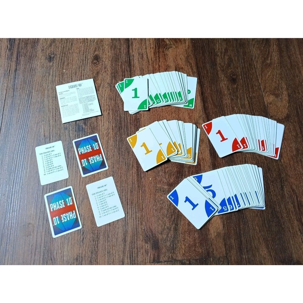 Vintage 1998 Phase 10 Card Game #8220 On Hang Card Fundex Games(Complete)